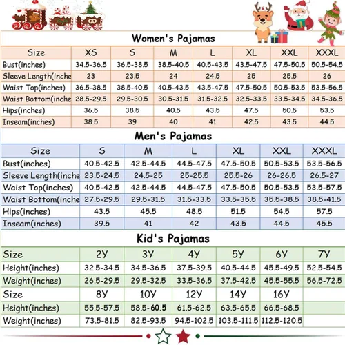 Vista 7 de Pijamas navideñas a juego para familia, ropa de dormir de Navidad con el clásico diseño a cuadros, para hombres y mujeres