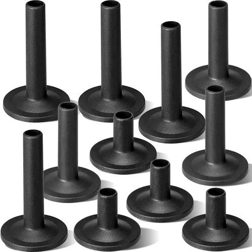Vista 2 de Facmogu 12 piezas de plástico negro con bridas de platillo mangas - largo/medio/corto, accesorio de piezas de batería