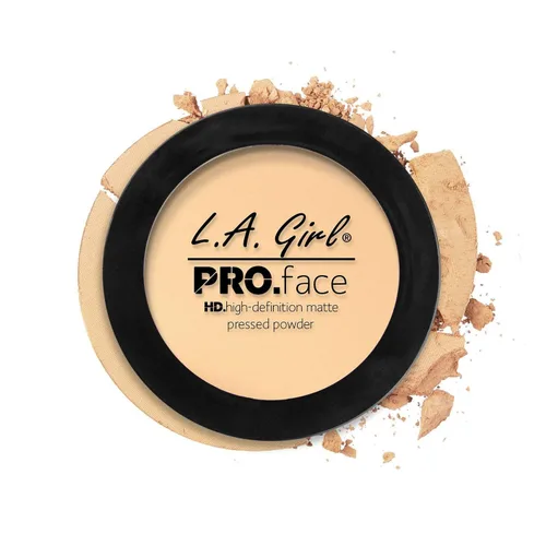 Vista 6 de L.A. Girl PRO.Face Polvo prensado mate, castaño GPP614 (paquete de 3)