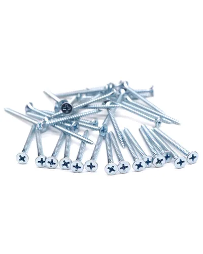 Vista 5 de IMScrews 200 tornillos Phillips de cabeza plana #6 x 1-1/2 pulgadas para paneles de yeso, rosca fina, punta afilada, kit surtido de tornillos