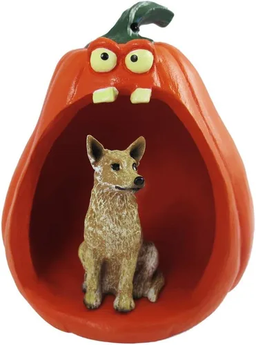 Vista 159 de Conversation Concepts Figura de Corgi galés de Halloween y calabaza Welsh Corgi Pembroke