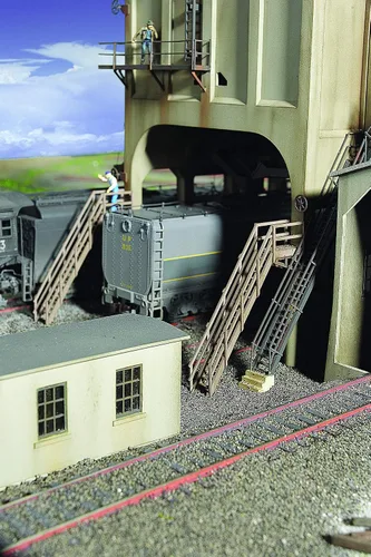 Vista 5 de Walthers Cornerstone Serie Kit Escala HO Modern Coaling Tower Gris, 8