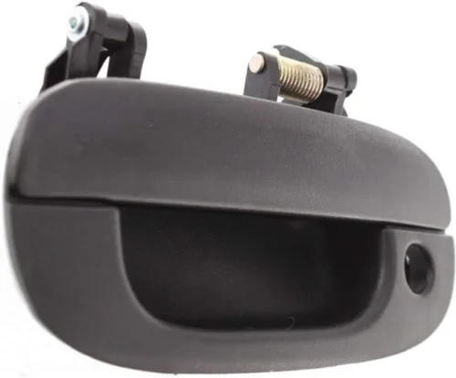 Vista 6 de Manija de puerta exterior para Dodge Ram 2500 1994-2002 lado del conductor frontal, negro texturizado Con orificio para llave Recorte: Base