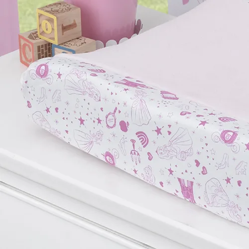Vista 5 de Disney Princess - Funda para cambiador, color rosa y blanco