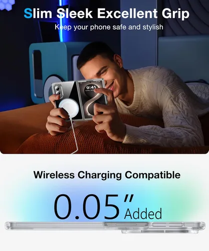 Vista 7 de Funda para Samsung Galaxy 8 Fold Z compatible con MagSafe, transparente