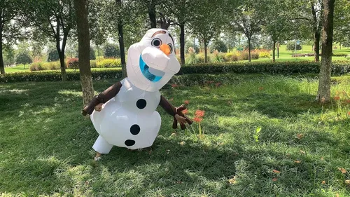 Vista 3 de UBCM Olaf Costume Inflatable Costume Fancy Party Dress Birthday Outfit Adult Size Costume