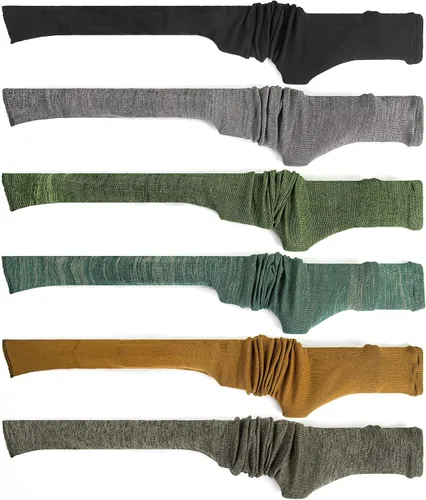 Vista 10 de GUGULUZA Paquete de 6 calcetines extra gruesos para rifle y escopetas, calcetines de rifle de punto tratados con silicona de 54 pulgadas