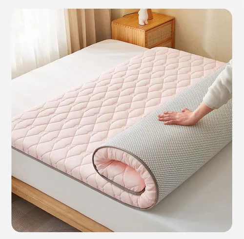 Vista 3 de Colchón de futón suave grueso japonés individual plegable portátil antideslizante futón, camping dormitorio piso cama de invitados