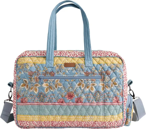 Vista 17 de Maison d' Hermine Bolsas de fin de semana para mujer, de algodón, acolchadas, para equipaje nocturno, bolsa de fin de semana para hombres, regalos