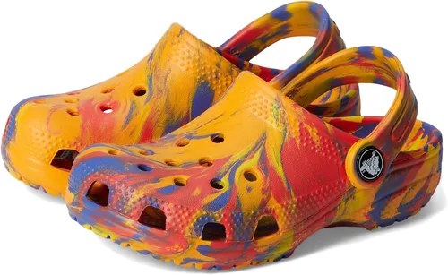 Vista 31 de Crocs - Zuecos clásicos para niños, diseño de teñido anudado jaspeado