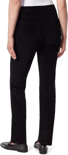 Vista 3 de Gloria Vanderbilt Pantalón de pana Petite Amanda de tiro alto para mujer