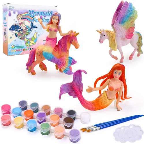 Vista 9 de Kits de pintura de juguetes de dragón SOLDAY para niños Artes y manualidades Edades 3 6 5 7 9 12 Niños Niñas para hacer tus propias figuras pintadas