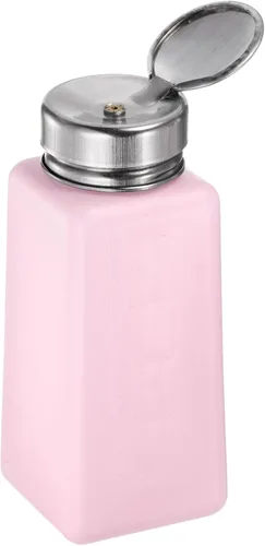 Vista 16 de HARFINGTON Dispensadores de alcohol solvente Push Down Botella dispensadora de líquido con tapa de acero inoxidable de sellado para limpiador