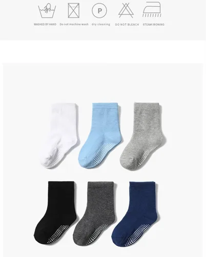 Vista 2 de Calcetines de algodón para bebés, calcetines de algodón para niños y niñas, de corte bajo para bebés