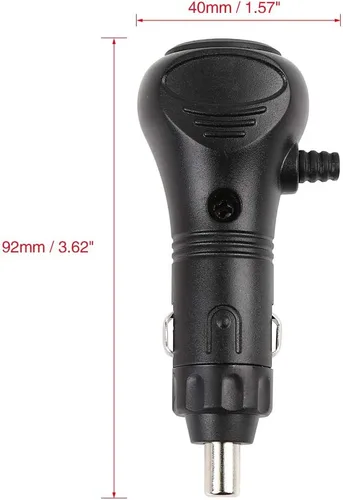Vista 4 de X AUTOHAUX Interruptor de encendedor de cigarrillos fundido impermeable para coche, motocicleta, barco, conector de enchufe DC 12 V 24 V