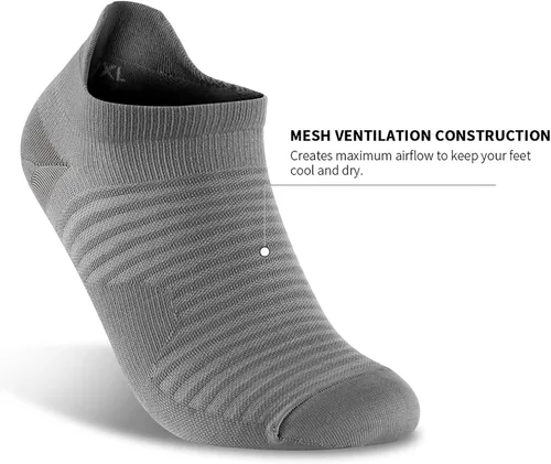 Vista 3 de Calcetines tobilleros de compresión de corte bajo (6 pares) para hombres y mujeres