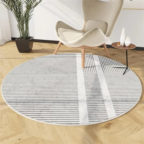 Vista 16 de Tapete para silla de oficina para suelo de madera dura, computadora, videojuegos, protector de piso, tapete redondo de protección de azulejos de A1