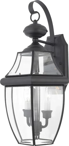 Vista 24 de Quoizel Newbury linterna de pared al aire libre, NY8315K, 150.00watts, 120.00 volts