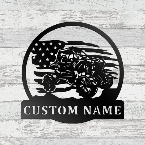 Vista 13 de Letrero con nombre personalizado, letrero de metal para motocicleta, decoración de pared con nombre de familia, decoración rústica para el hogar