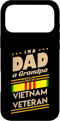 Vista 22 de Funda de regalo para iPhone 13 Pro Max I'm a Dad Grandpa And Vietnam Veteran Cool Soldier