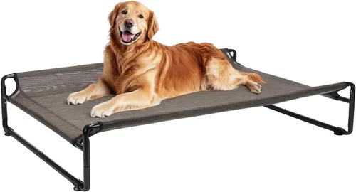 Vista 11 de Veehoo Camas elevadas para perros grandes, cuna lavable con reposacabezas laterales, cama elevada para perros al aire libre con patas