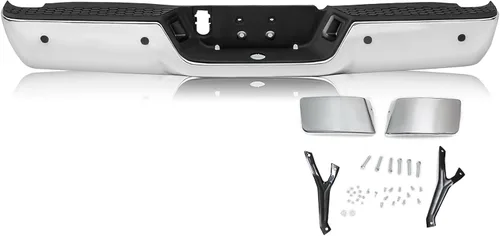 Vista 20 de SOCKIR Conjunto de parachoques de paso trasero con revestimiento antióxido Compatible con 2002-2008 Dodge Ram 1500 2003-2009 Ram 2500 3500 Pickup