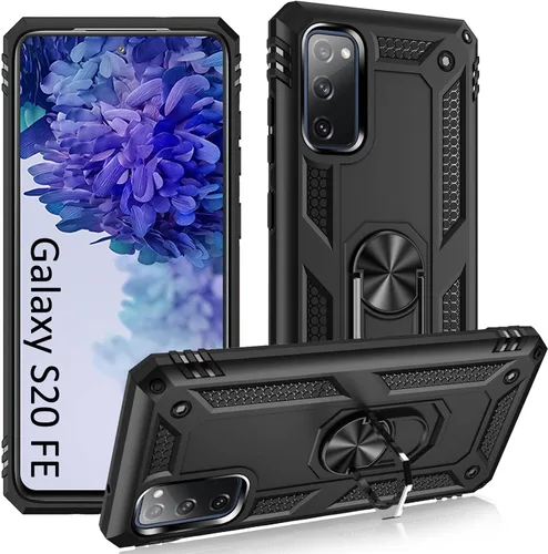 Vista 20 de ADDIT Funda S20 para Samsung Galaxy S20 de 6.1 pulgadas, con anillo de soporte, soporte ajustable, grado militar, protección resistente, a prueba