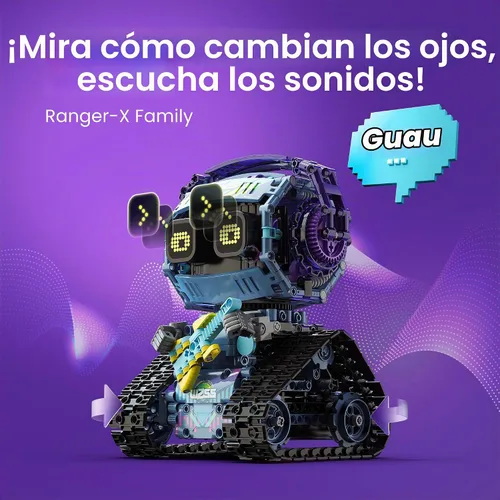 Vista 3 de Sillbird - Kit de construcción de robot con control remoto, regalos STEM para niños de 8 a 12 años Coding Robotic Toys, Birthday Presents for