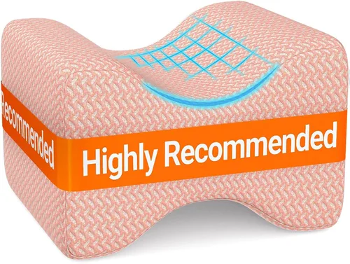 Vista 23 de BlissTrends Almohada de rodilla de espuma viscoelástica, almohada de rodilla para dormir de lado, almohadas de piernas para dormir circulación