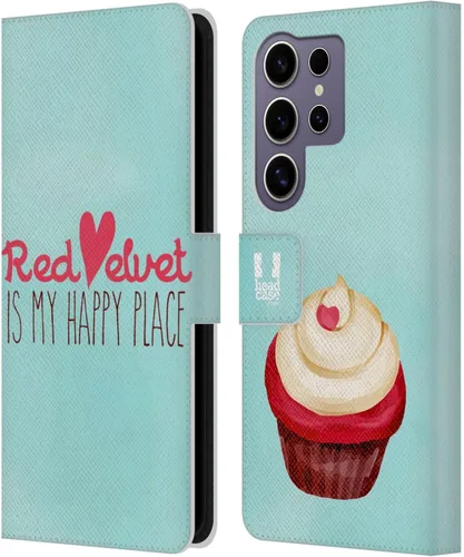 Vista 291 de Head Case Designs Assortment Cupcakes Happiness Leather Wallet Case Compatible with Samsung Galaxy A07 4G Surtido