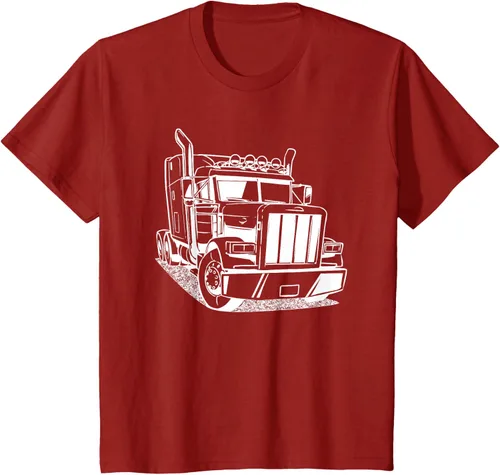 Vista 46 de Diesel Big Rig 18 Wheeler - Camiseta de camionero para camionero, Negro, S
