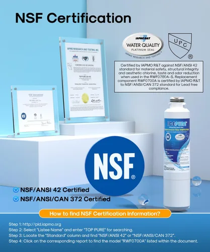 Vista 2 de ICEPURE DA29-00020B Replacement for Samsung Water Filter HAF-CIN/EXP HAF-CIN DA29-00020B-1 RF28HMEDBSR RF263BEAESR RS25J500DSR RF263TEAESG RWF0700A