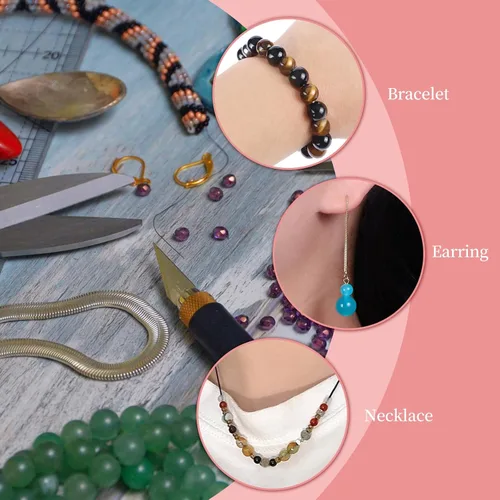 Vista 6 de 60 piezas de cuentas de turquesa africana natural de 6 mm, cuentas de gema redondas sueltas para hacer joyas