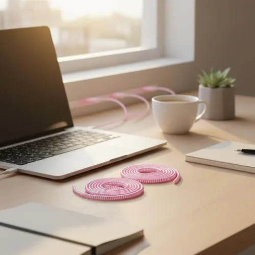 Vista 7 de 2 protectores de cables en espiral para auriculares y cables de datos, ayuda a organizar y proteger varios cables como cargadores, auriculares