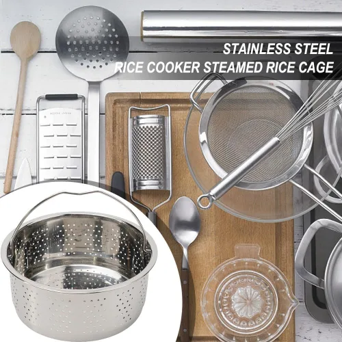 Vista 9 de Stainless Steel Steamer Basket Insert for Pressure Cooker