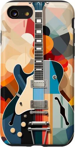 Vista 18 de Electric Guitar Abstract Art Cover Phone Case for iPhone 17