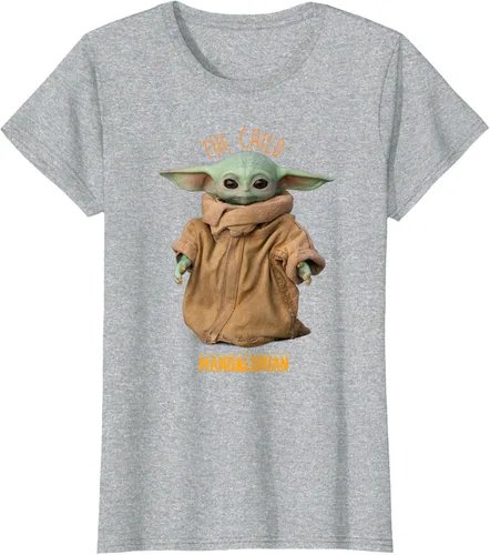 Vista 21 de Star Wars The Mandalorian Grogu The Child Photo Pose - Camiseta linda Negro