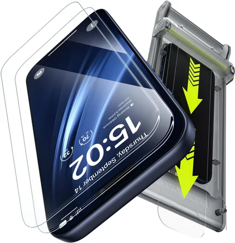 Vista 9 de WSKEN Protector de pantalla de privacidad para iPhone 17 Pro, vidrio templado de cobertura completa, pantalla privada antiespía de 24°, herramienta