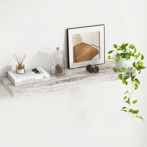 Vista 66 de Fun Memories Estantes flotantes – Estante de pared de 9.3 pulgadas de profundidad para decoración y almacenamiento – Estantería de exhibición