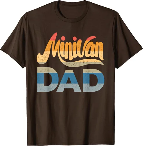 Vista 4 de Minivan Dad Mini Van Proud Father Funny Parent Camiseta con cita para papá, Negro