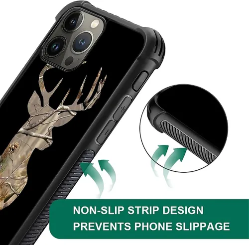 Vista 20 de Funda compatible con iPhone 15, diseño de elefantes africanos, diseño increíble a prueba de golpes, antiarañazos, carcasa trasera de policarbonato