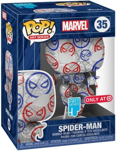 Vista 2 de Funko Pop! Artist Series: Marvel Patriotic Age - Exclusivo de Spider-Man