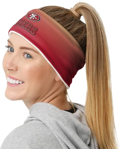 Vista 56 de FOCO Diadema de moda para mujer con logotipo de equipo de la NFL Gradiente impreso.