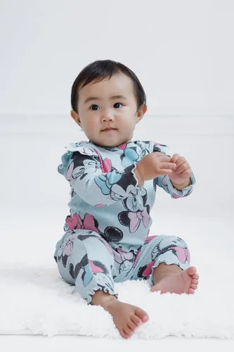 Vista 2 de Disney Minnie Mouse Winnie the Pooh The Aristocats Lilo & Stitch Peplum - Camiseta y pantalones para recién nacidos a niños grandes