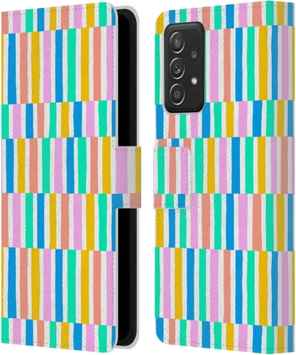 Vista 31 de Head Case Designs Officially Licensed Ninola Brushstrokes Multi Colorful Leather Wallet Case Compatible with Samsung Galaxy A07 4G