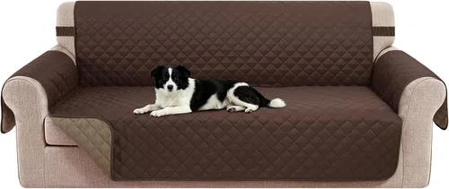 Vista 44 de Fundas para Silla Reclinable Reversibles Funda de Sofá para Mascotas Protector de Muebles Lazy Boy (Silla 23'', Beige/Beige)