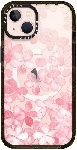 Vista 398 de CASETiFY Funda Impact para iPhone 13 [Protección contra caídas de grado militar 4X de 8.2 pies/Compatible con Magsafe] - #1 Mom - Transparente