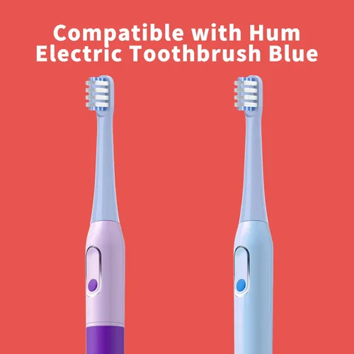 Vista 3 de Cabezales de repuesto para cepillos de dientes compatibles con Colgate Hum Connected Smart Battery Cabezal de recarga de cepillo de dientes, azul