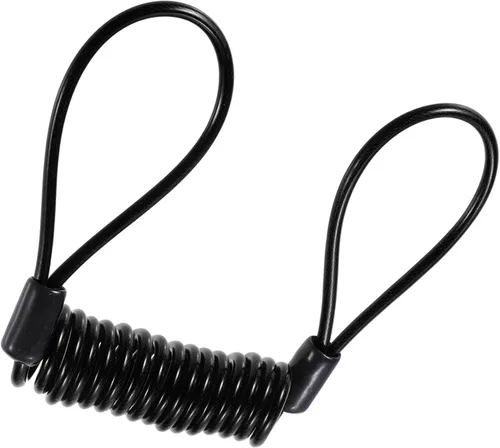 Vista 5 de X AUTOHAUX 1 Unidades de motocicleta antirrobo de alambre de acero bloqueo disco freno rueda bloqueo eléctrico scooter accesorio con cuerda