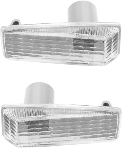 Vista 4 de Riloer Cubiertas de luz de señal de giro ABS, carcasa de lámpara de repetidor de luz de señal de marcador lateral sin bombilla, compatible